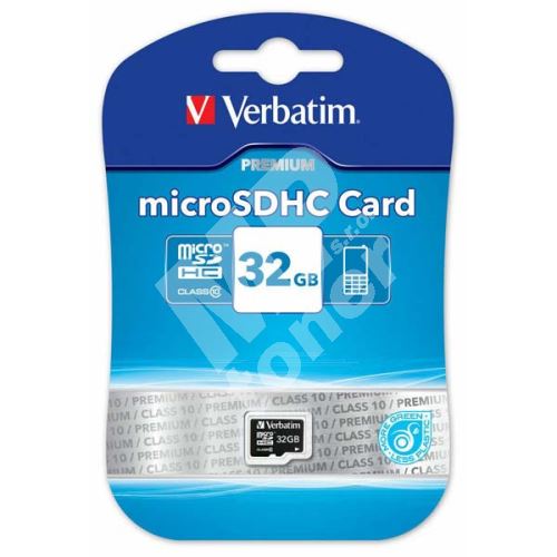 Verbatim 32GB Micro SDHC, 44013, high speed Class 10 1