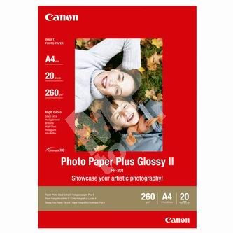 Canon Photo Paper Plus Glossy, foto papír, lesklý, A4, 210x297mm 260 g/m2, 20ks, 1