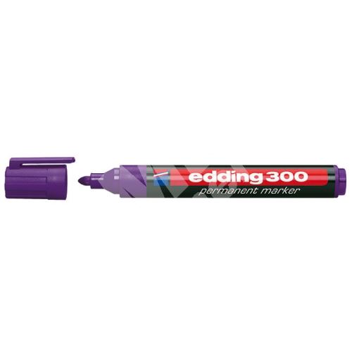 Průmyslový popisovač Edding 300, fialový, 1,5-3mm, kuželový hrot 1