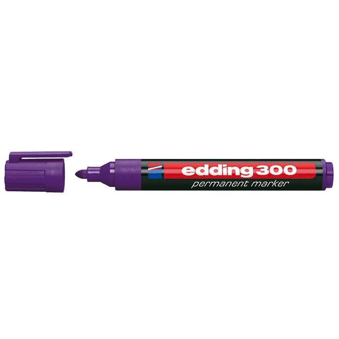 Průmyslový popisovač Edding 300, fialový, 1,5-3mm, kuželový hrot