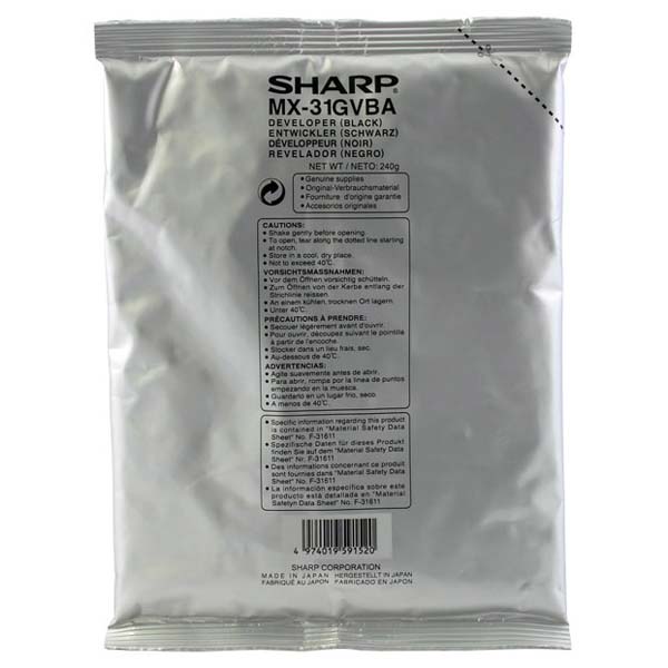 Developer Sharp MX-31GVBA, MX-2301N, black, originál