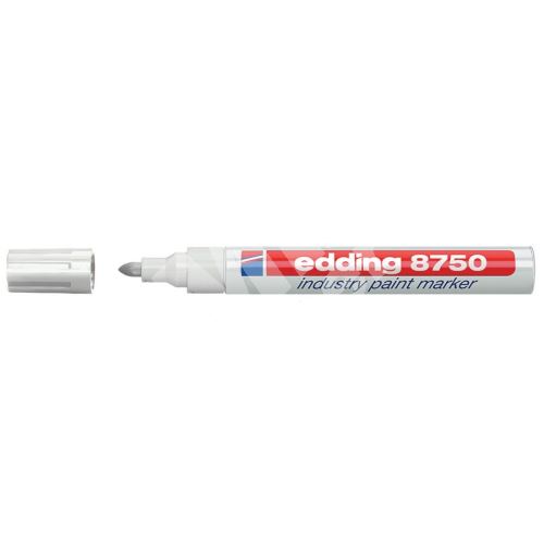 Průmyslový lakový popisovač Edding 8750, bílý 1