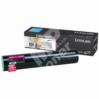 Toner Lexmark C930, C930H2M, červená, originál 1