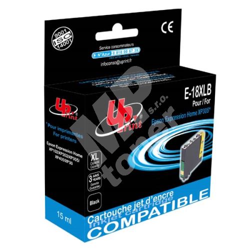 Cartridge Epson C13T18114010, 18XL, black, UPrint 1
