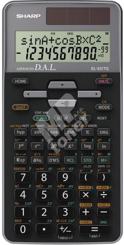 Kalkulačka Sharp EL-531TGGY, šedá 1