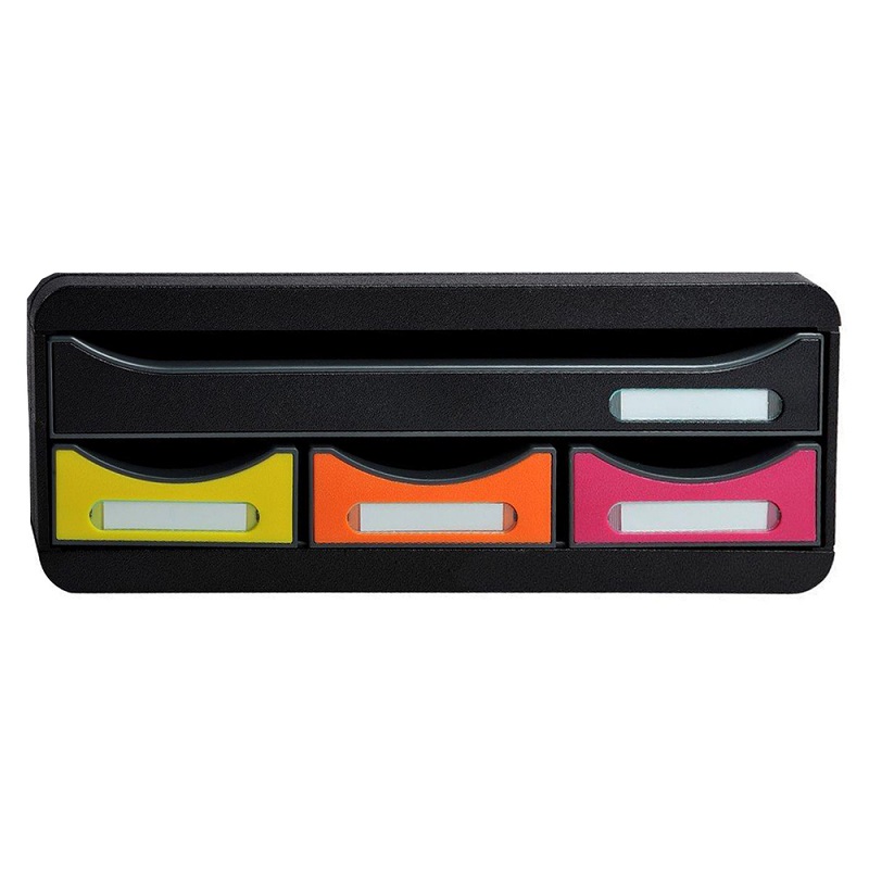 Zásuvkový box nízký Exacompta Iderama, A4 maxi, 4 zásuvky, PS