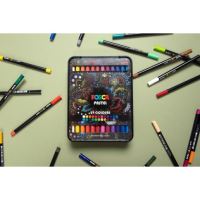 Uni Posca sada voskových pastelek, 24 ks, mix barev 8 (7)