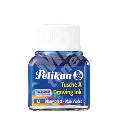 Tuš Pelikan A523 10 ml, pro kreslicí pera, kreslicí brky a štětce, modrofialová 1