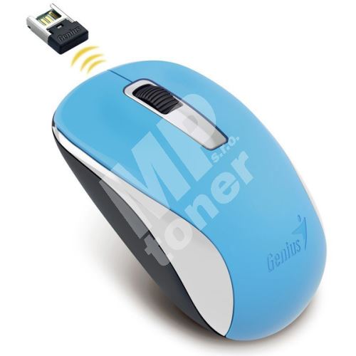 Myš Genius NX-7005, 1200DPI, 2.4 [GHz], optická, 3tl., bezdrátová USB, modrá 1