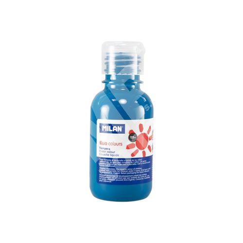 Temperová barva Milan 034456, 125 ml, fluorescenční modrá 1