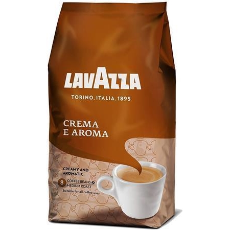 Káva Lavazza Crema e Aroma, pražená, zrnková, 1000g