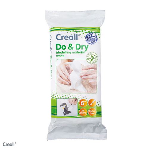 Creall Do&Dry modelovací hmota, samotvrdnoucí, bílá, 500g 1
