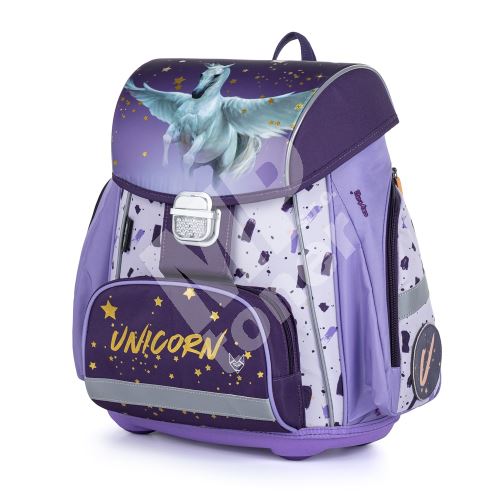 Školní batoh Premium Unicorn, Pegas, fialový 1
