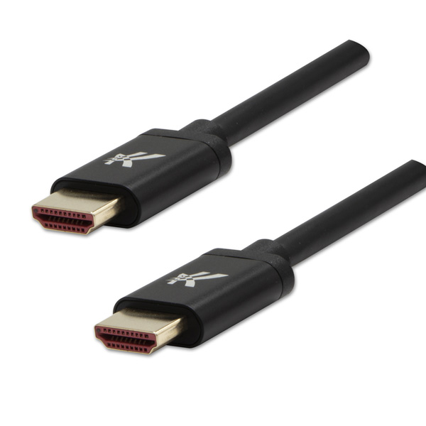 Video kabel Logo HDMI samec - HDMI samec, HDMI 2.1 - Ultra High Speed, 1m, pozlacené