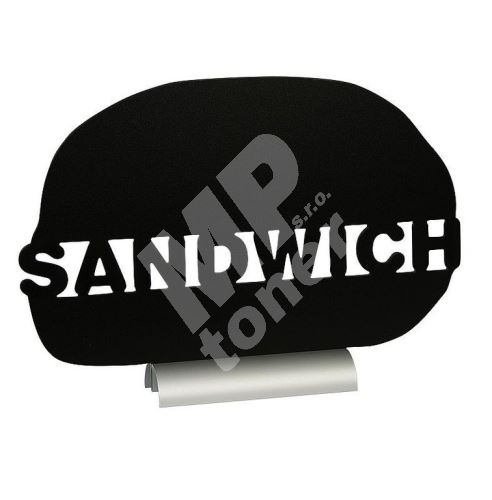 Stolní popisovací tabule Securit Sandwich, s popisovačem, hliníkový stojánek 1