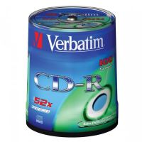Verbatim CD-R, DataLife 700 MB, Extra Protection, cake box, 43411, 52x, 100-pack