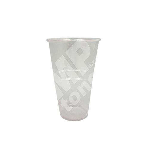Plastový kelímek 500 ml, PP, transparentní, ryska 0,3l + 0,5l, 50 ks 1