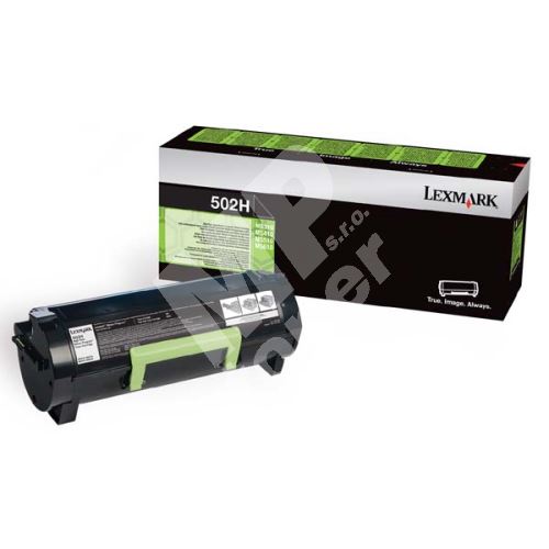 Toner Lexmark 50F2H00, black, return, originál 1