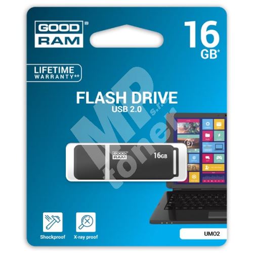 Goodram UMO2 16GB, USB flash disk 2.0, černá 1
