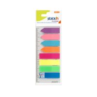 Plastové samolepicí záložky Stick n neonové barvy s pravítkem, šipky, 45 x 12 mm 1 (1)
