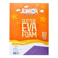 Dekorační pěna EVA fialová glitter A4, tloušťka 2,0 mm, 10ks Dekorační pěna EVA fialová glitter A4, tloušťka 2,0 mm, 10ks