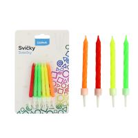 Svíčka Luma, neon spirála 12ks