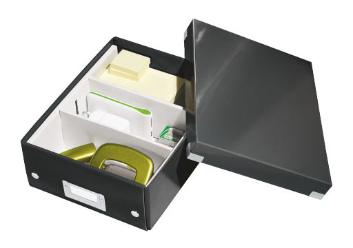Archivační organizační box Leitz Click-N-Store S (A5), černý