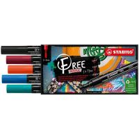 Akrylový popisovač STABILO FREE Acrylic T300 Kulatý hrot 2-3 mm - Urban, sada 5 ks Akrylový popisovač STABILO FREE Acrylic T300 Kulatý hrot 2-3 mm - Urban, sada 5 ks