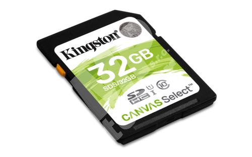 Kingston 32GB SDHC Canvas Select CL10 UHS-I 80R 1