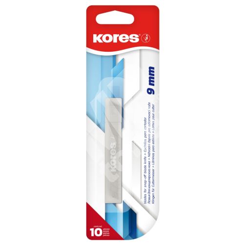 Náhradní čepel Kores pro odlamovací nůž 9 mm, 10 čepelí 1