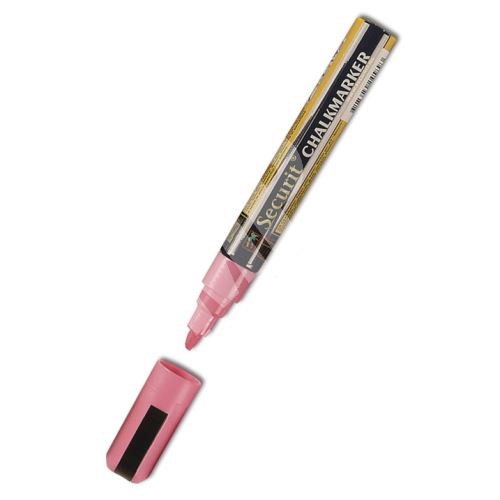 Střední křídový popisovač Securit, šířka hrotu 2-6 mm, růžový 2