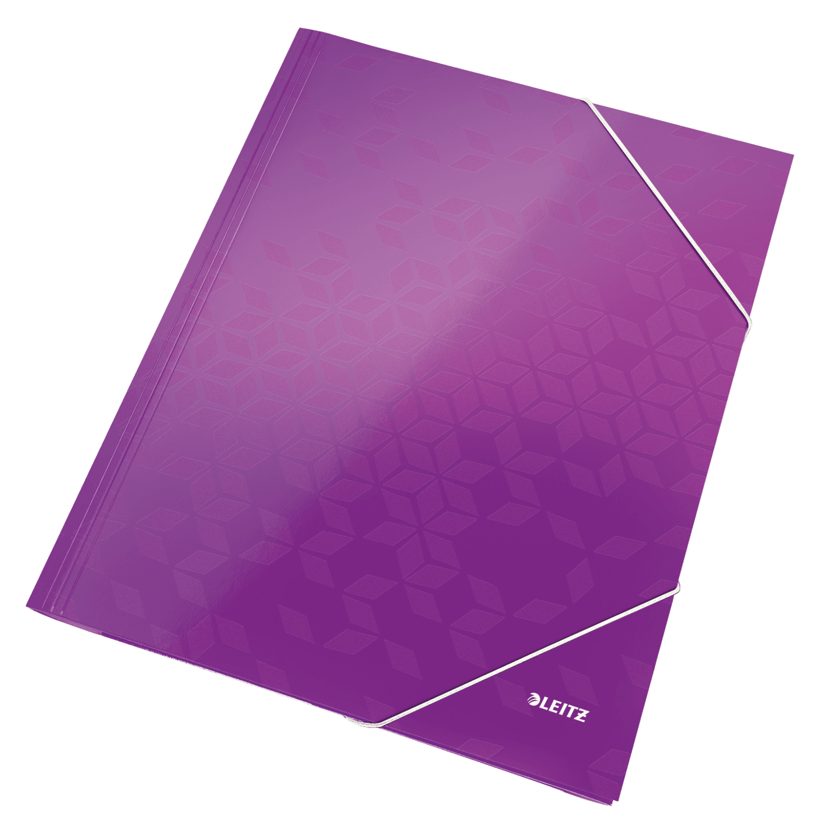 Tříchlopňové desky Leitz WOW A4, purpurové