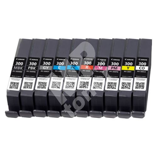 Inkoustová cartridge Canon PFI-300 multipack, iPF-300, 10 barev, 4192C008, originá 1