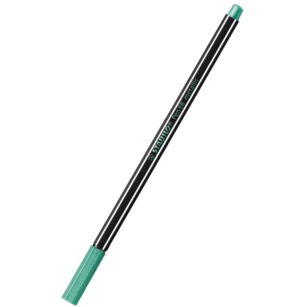 Fix STABILO Pen 68, 1mm, metallic, kovová zelená