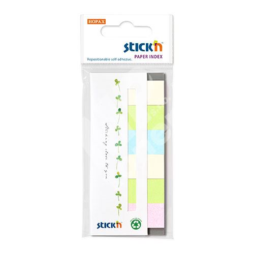 Papírové samolepicí záložky Stick n recyklované barvy, 45 x 15 mm 6