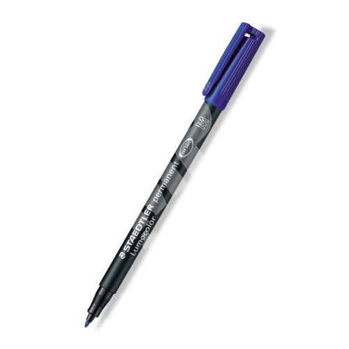 Staedtler Lumocolor 317 M, permanentní popisovač, modrá, 1 mm, OHP 1