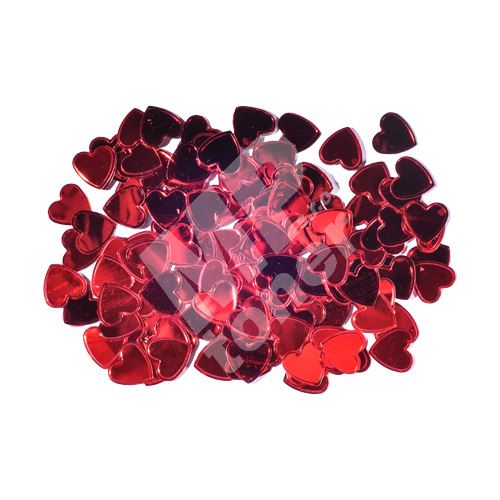 Dekorace srdce, červené, 15 mm, 14 g 1