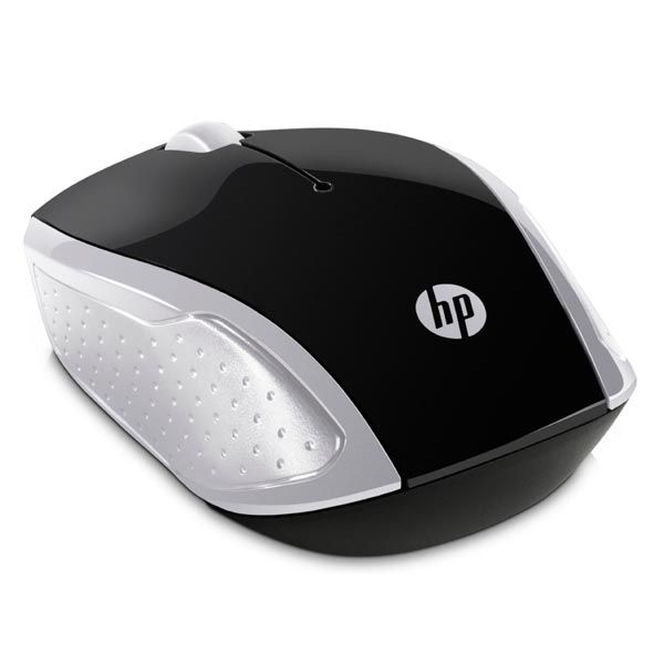 Myš HP 200 Wireless Pike Silver, optická, bezdrátová, stříbrná