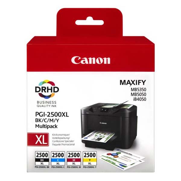Inkoustová cartridge Canon PGI-2500XL, Maxify MB5350, MB5050, iB4050, CMYK, originál