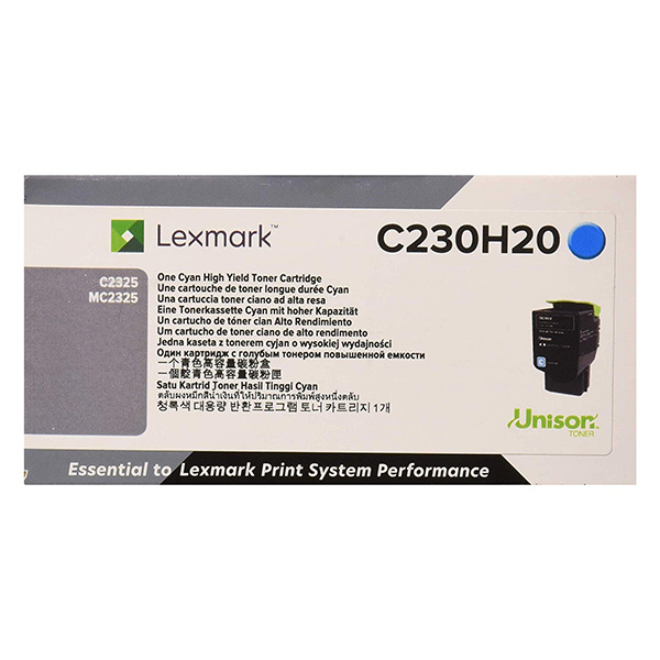 Toner Lexmark C230H20, C2325dw,MC2325adw, cyan, originál
