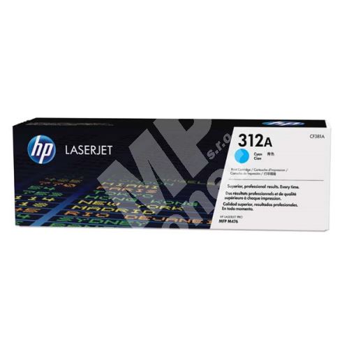 Toner HP CF381A, 312A, cyan, originál 1