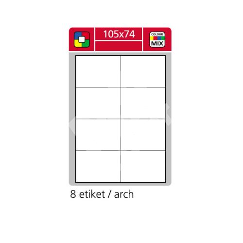 Samolepící etikety SK LABEL 105 x 74 mm, zelené 1