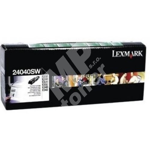 Toner Lexmark 24040SW, black, originál 1