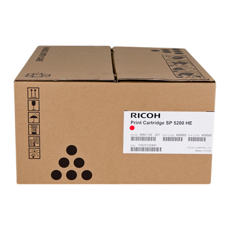 Toner Ricoh 406685, SP5200HC, black, originál