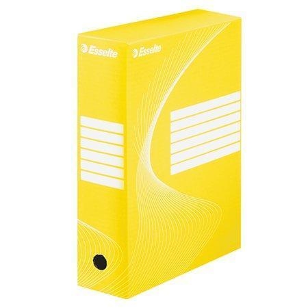 Archivační krabice Esselte 100mm, A4, karton, žlutá