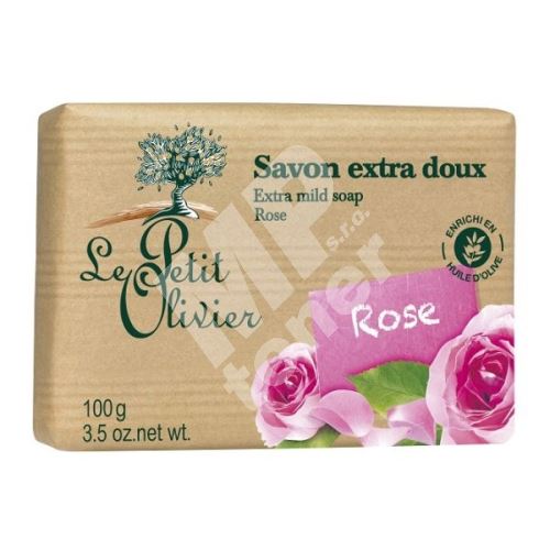 Le Petit Olivier Extra jemné mýdlo - Růže, 100g 1