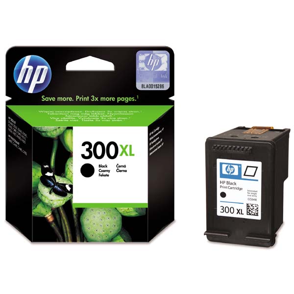Inkoustová cartridge HP CC641EE, DeskJet D2560, F4280, black, No. 300XL, originál