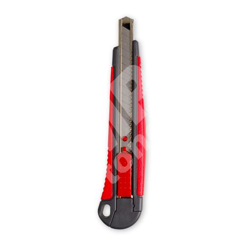 Kovový odlamovací nůž Kores 9 mm, softgrip, šedočervený 1