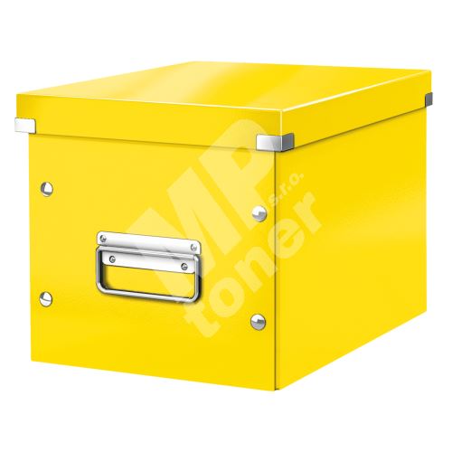 Leitz Click & Store Wow čtvercová úložná krabice, velikost M, žlutá 1