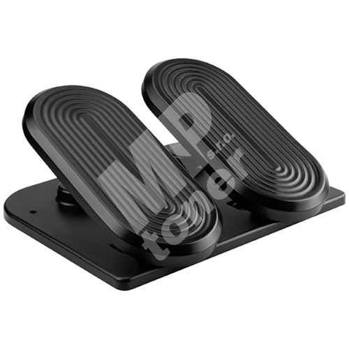 Podstavec pod nohy Powerton, fitness stepper, ocel, 20 kg nosnost, černý 1